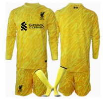 Liverpool Bramkarskie Koszulka Trzecia dzieci 2024-25 Długi Rękaw (+ krótkie spodenki)